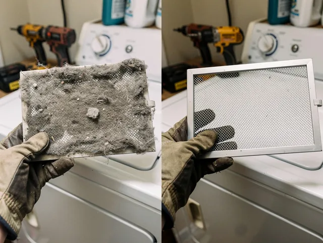 Professional lint trap cleaning by Southbury Dryer Vent Cleaning in Southbury