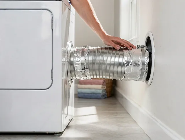 Professional dryer vent hose installation by Southbury Dryer Vent Cleaning in Southbury