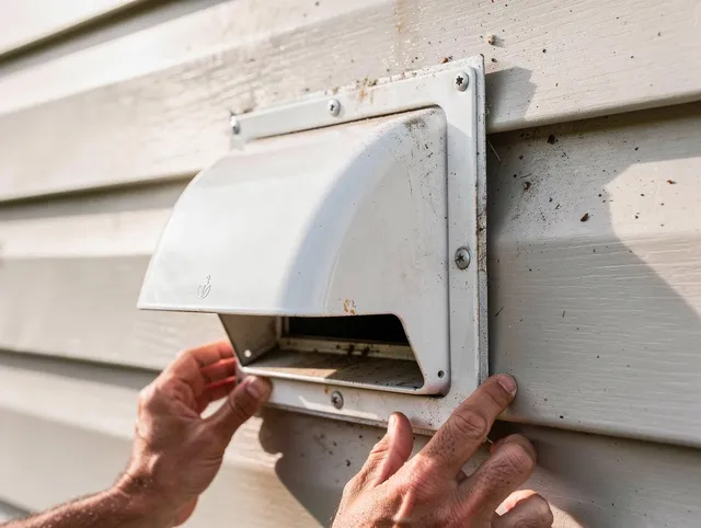 Southbury Dryer Vent Cleaning technician delivering thorough residential dryer vent cleaning service in Southbury